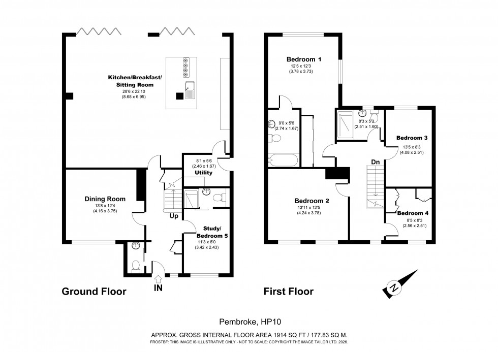 Floorplan for Penn, Buckinghamshire, HP10