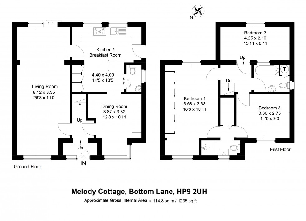 Floorplan for Seer Green, Seer Green, HP9