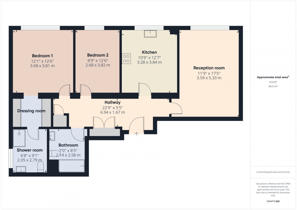 Floorplan for Ledborough Lane, Beaconsfield, HP9