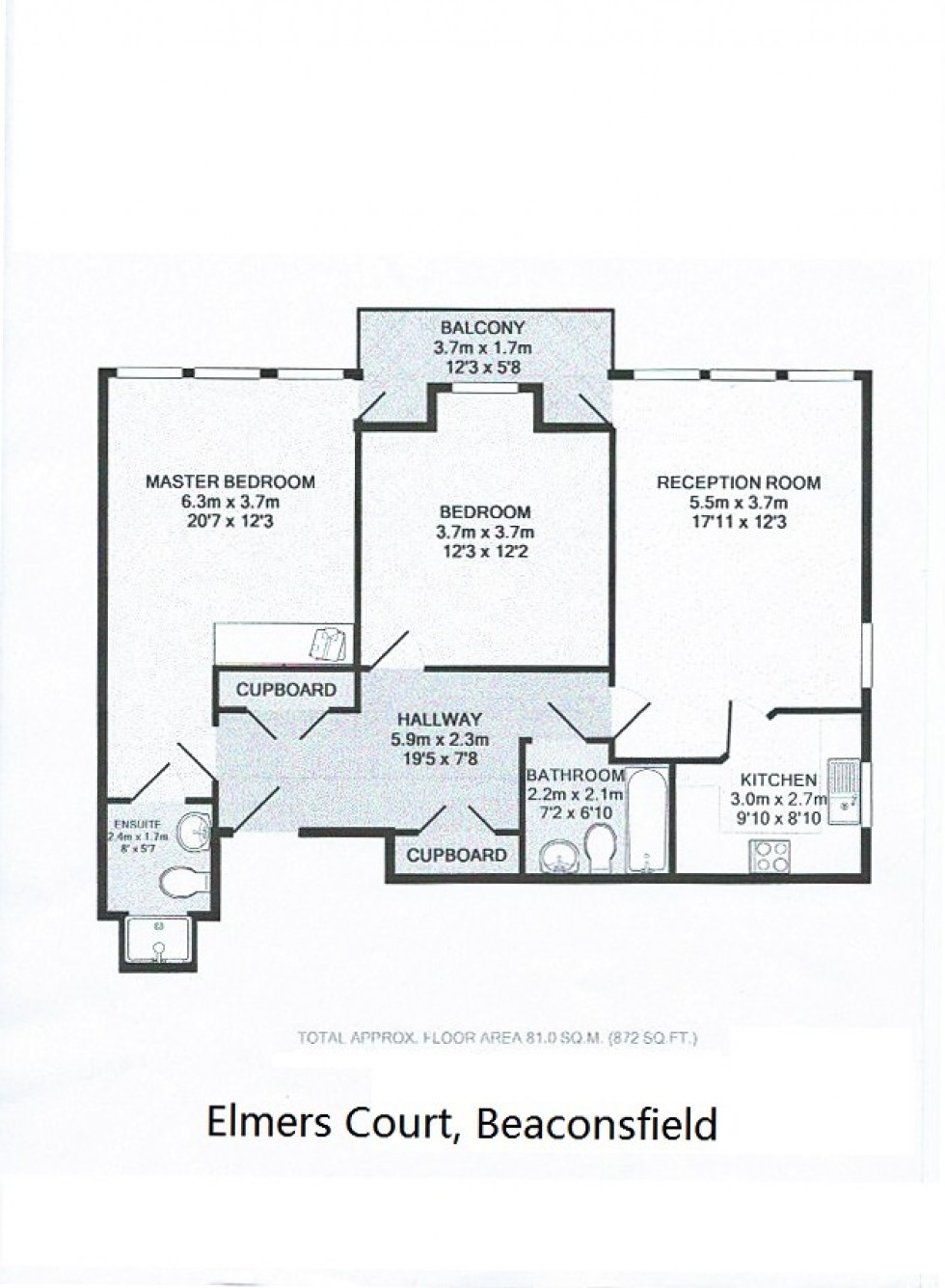 Floorplan for Post Office Lane, Buckinghamshire, HP9