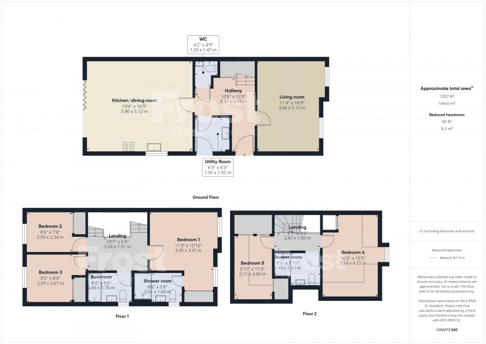 Floorplan for Beaconsfield, Buckinghamshire, HP9