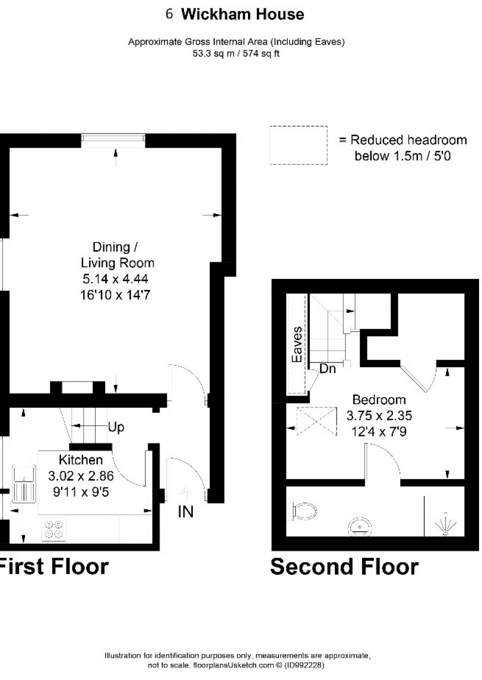 Floorplan for High Wycombe, , HP12