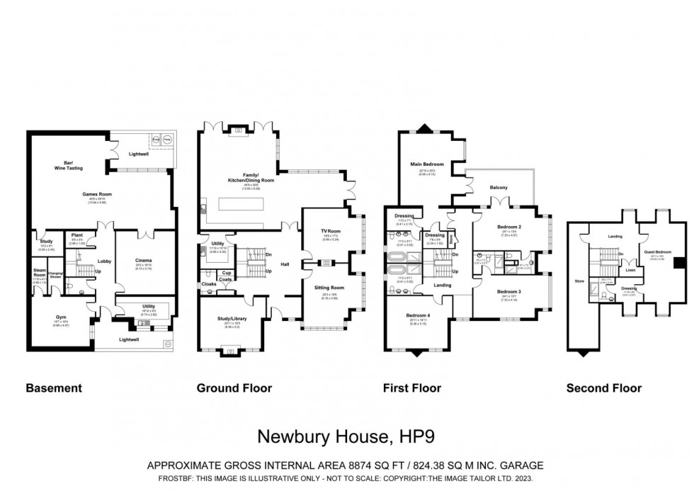 Floorplan for Beaconsfield, Buckinghamshire, HP9
