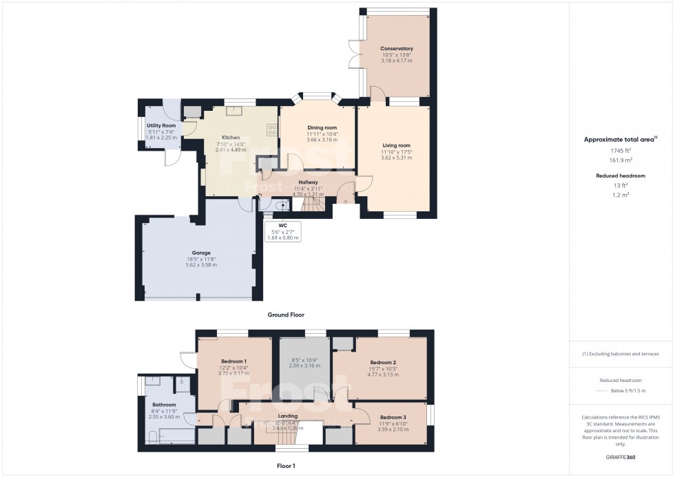 Floorplan for Beaconsfield, Buckinghamshire, HP9