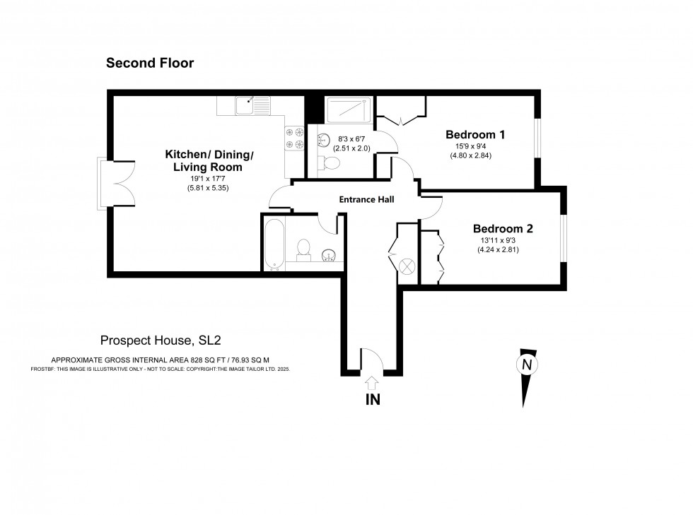 Floorplan for Farnham Common, Buckinghamshire, SL2