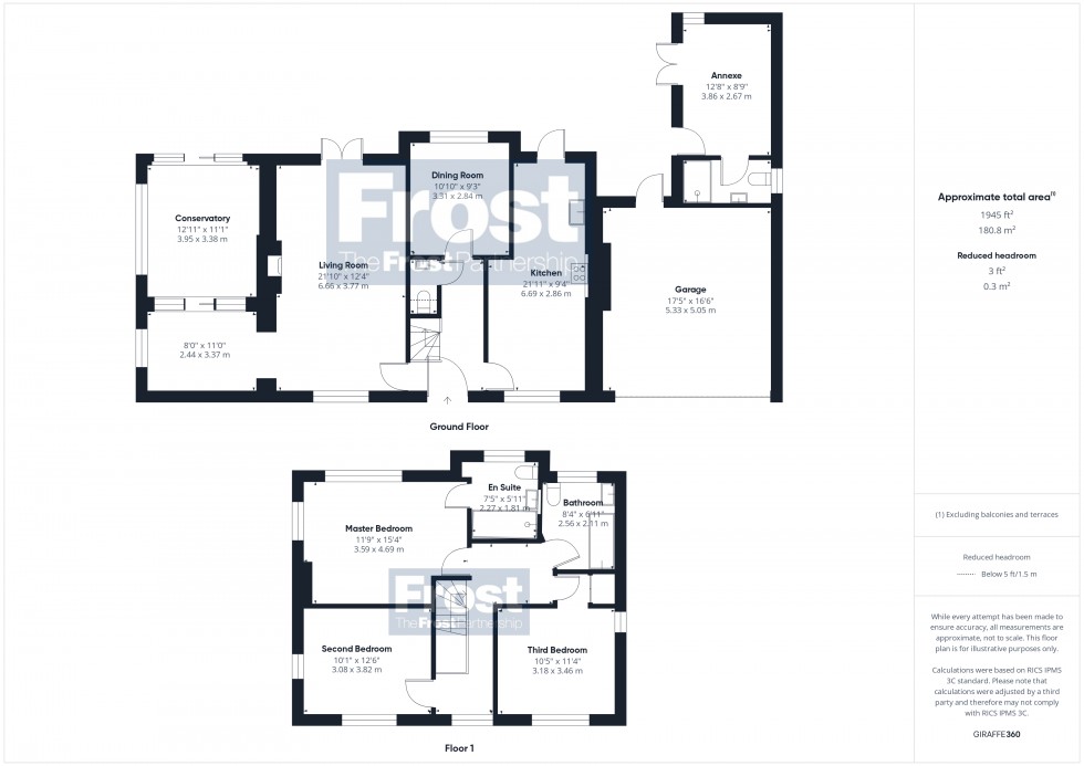 Floorplan for Christmas Lane, Farnham Common, SL2