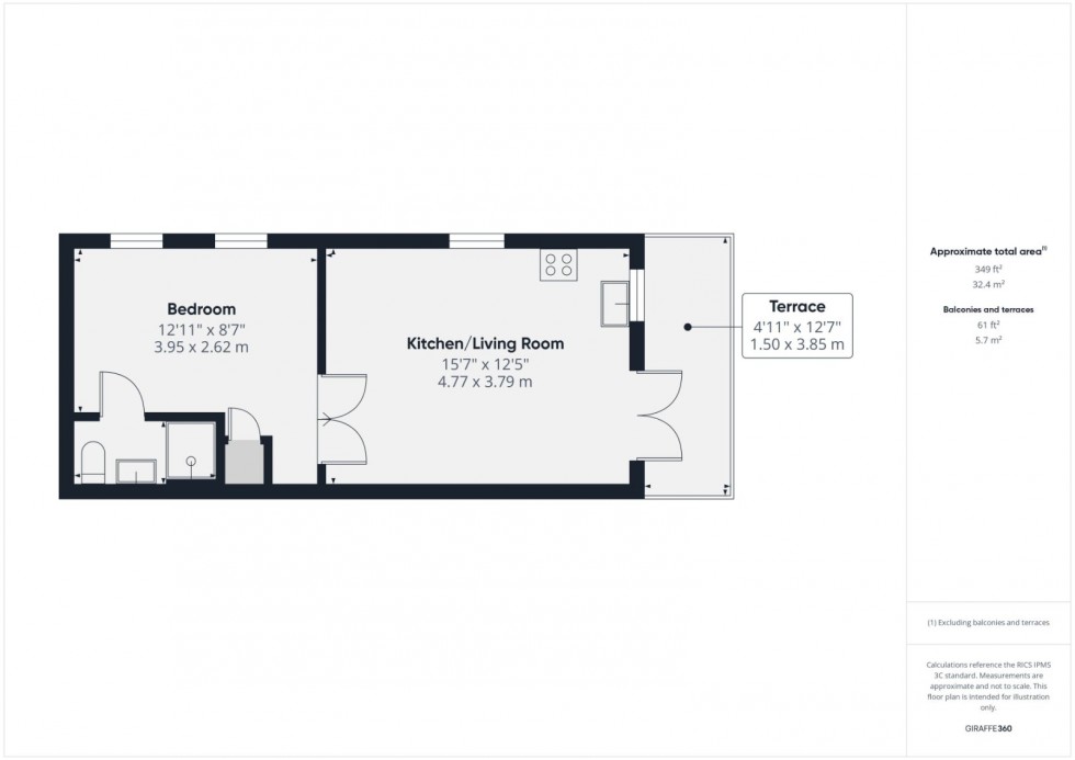 Floorplan for Oak Stubbs Lane, Dorney Reach, SL6
