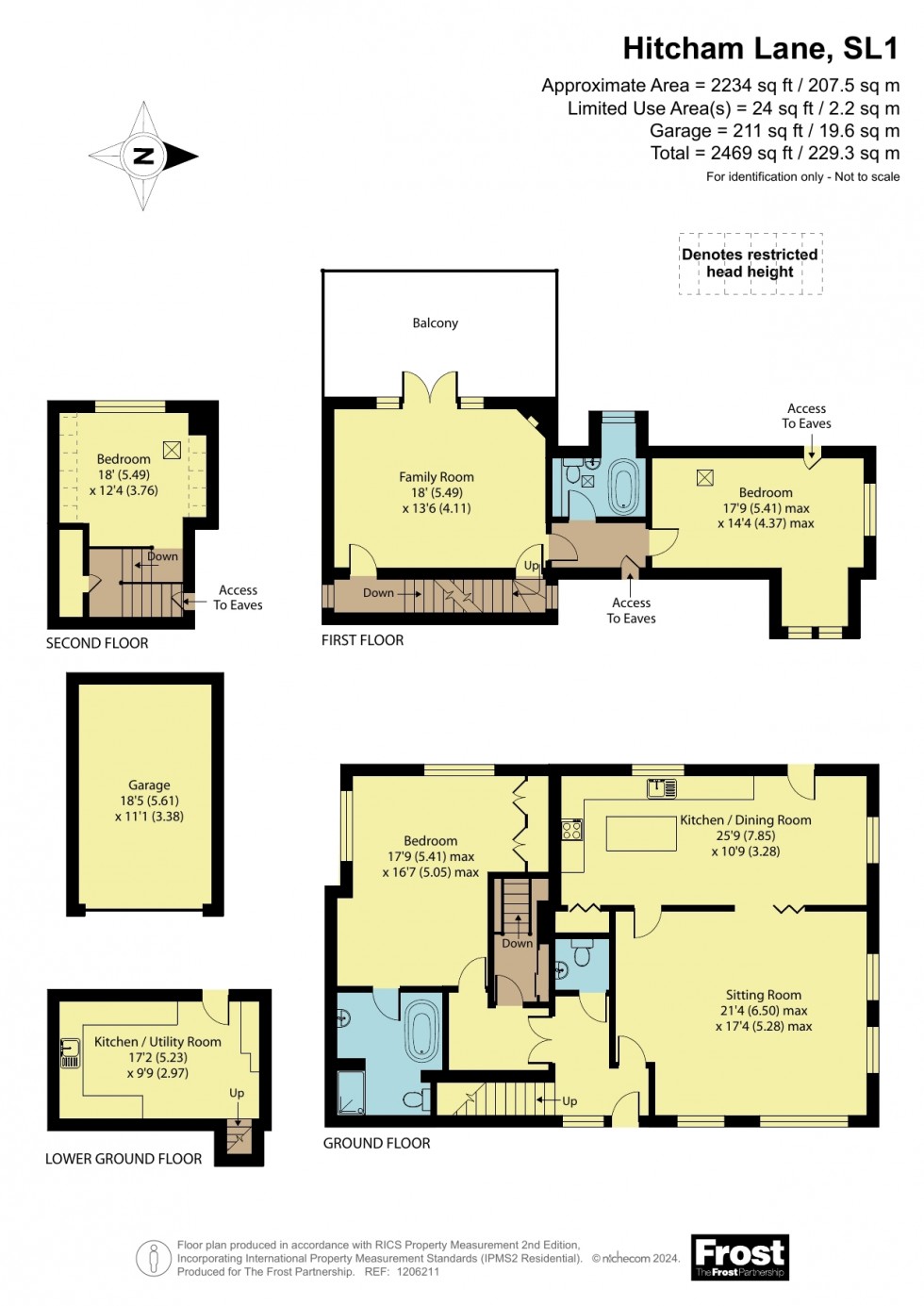 Floorplan for Hitcham House, Hitcham Lane, SL1