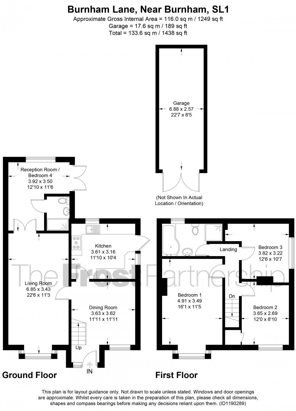 Floorplan for Burnham, , SL1