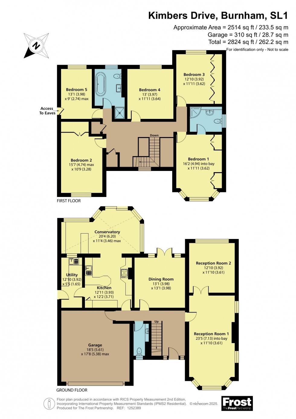 Floorplan for Burnham, Buckinghamshire, SL1