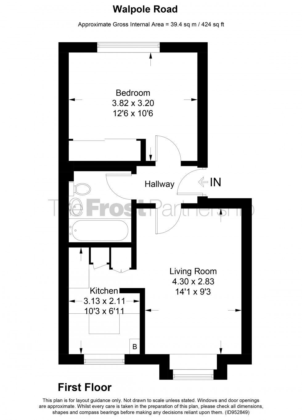 Floorplan for Cippenham, Berkshire, SL1