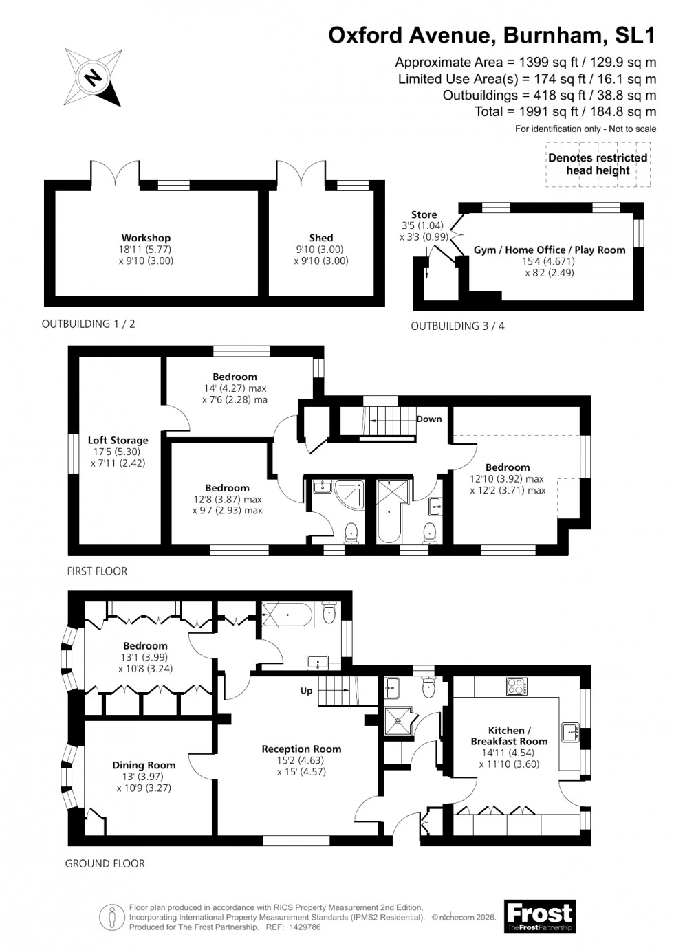 Floorplan for Burnham, Burnham, SL1