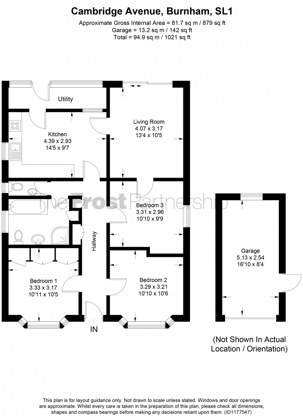 Floorplan for Burnham, Burnham, SL1