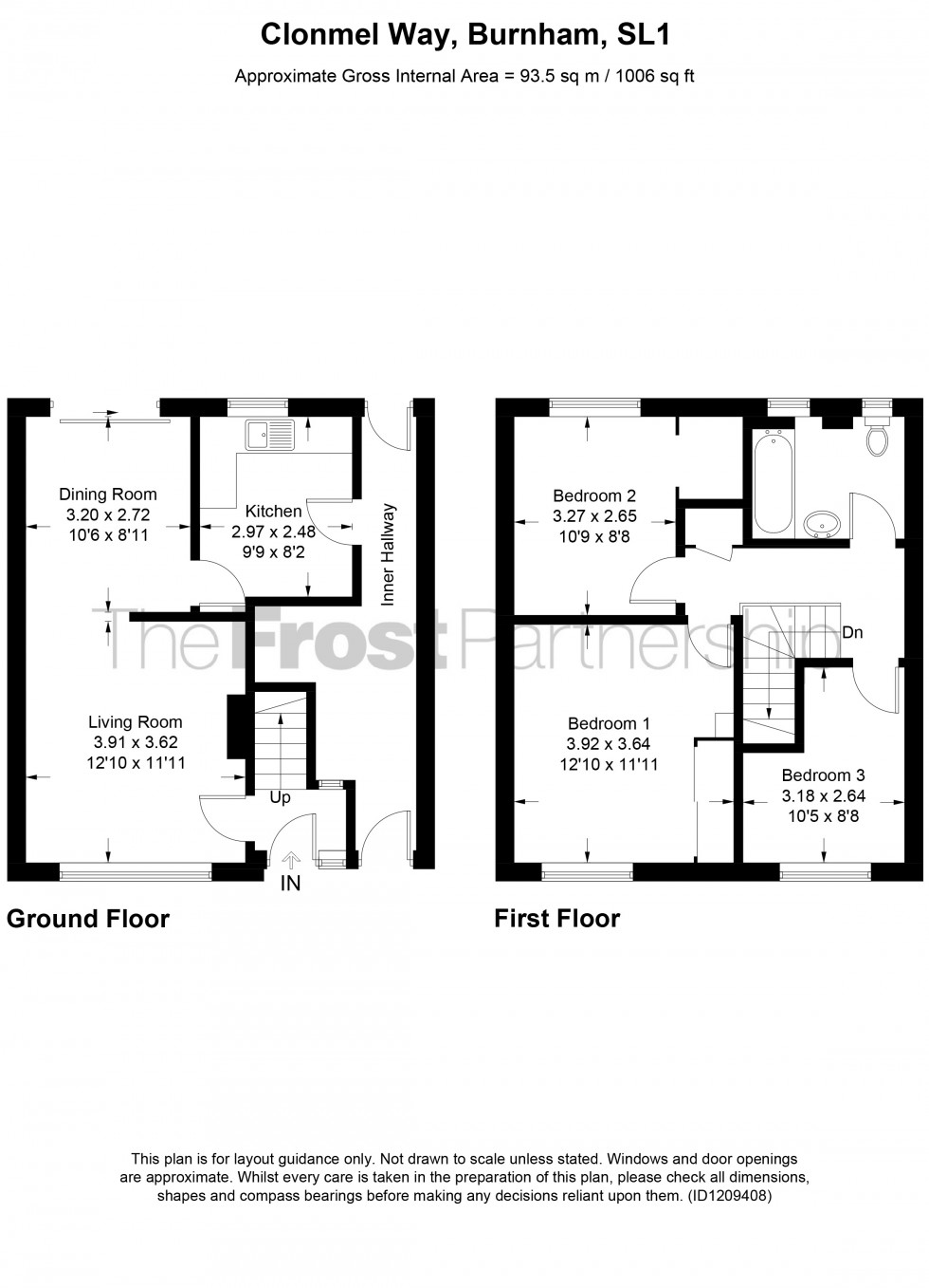 Floorplan for Burnham, Burnham, SL1