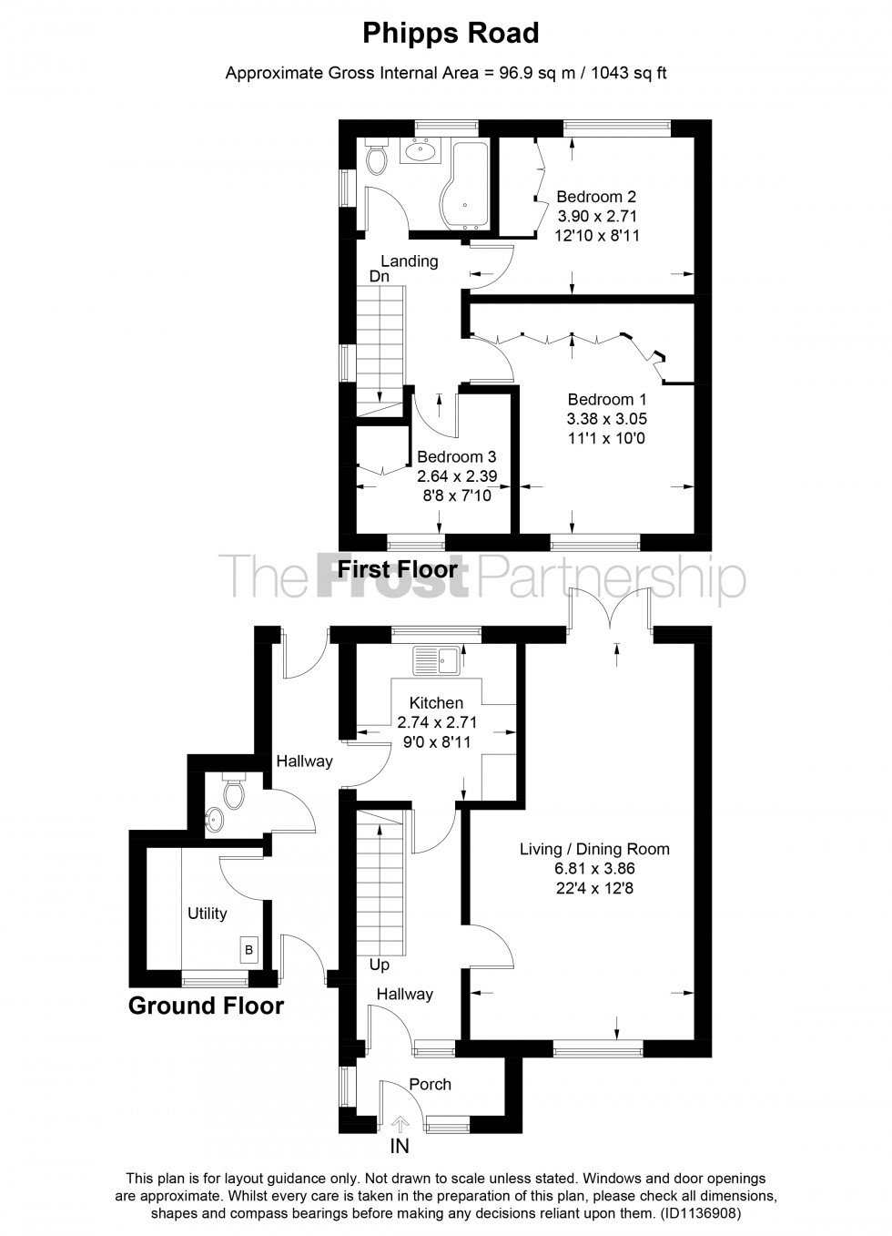 Floorplan for Near Burnham, Berkshire, SL1
