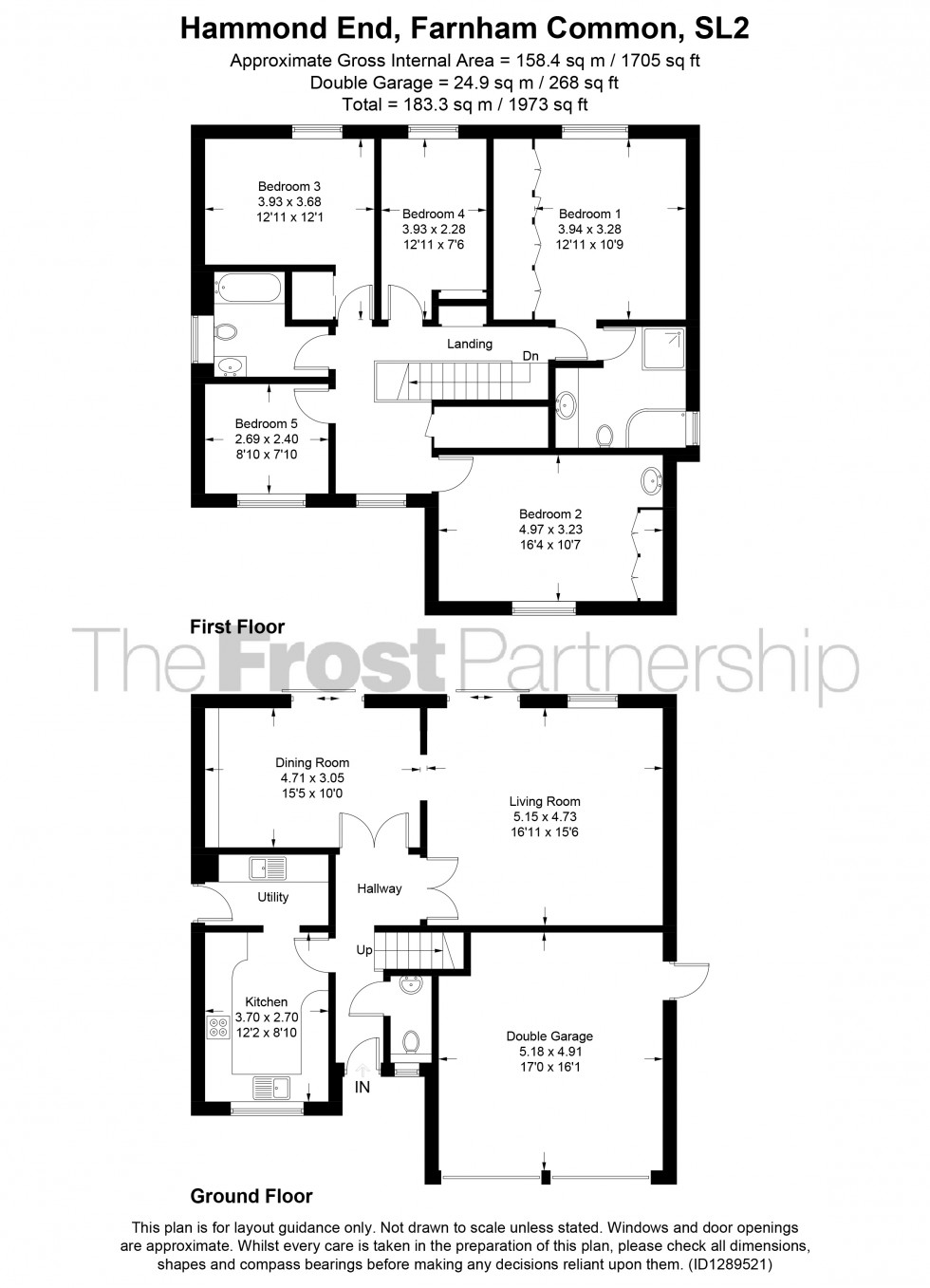 Floorplan for Farnham Common, Farnham Common, SL2