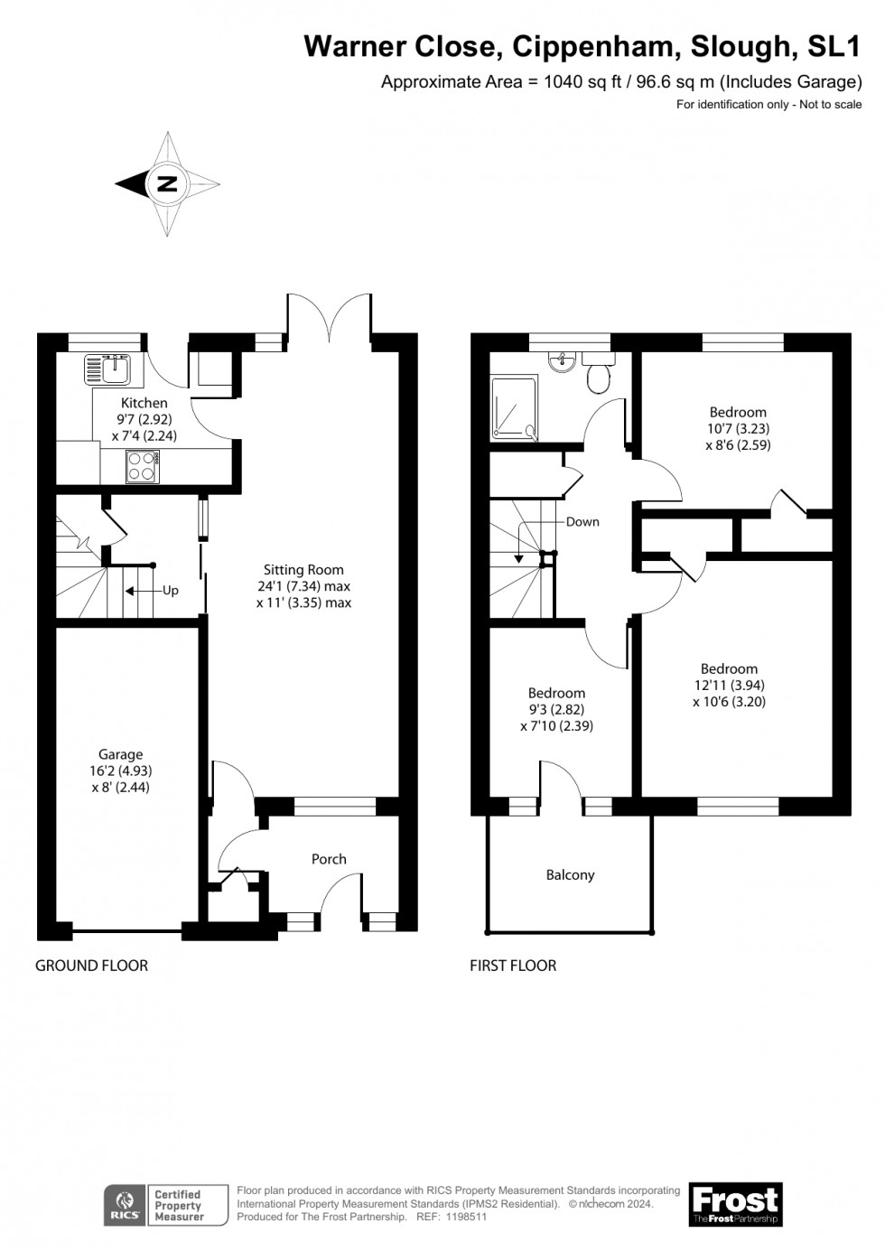 Floorplan for Cippenham, Berkshire, SL1