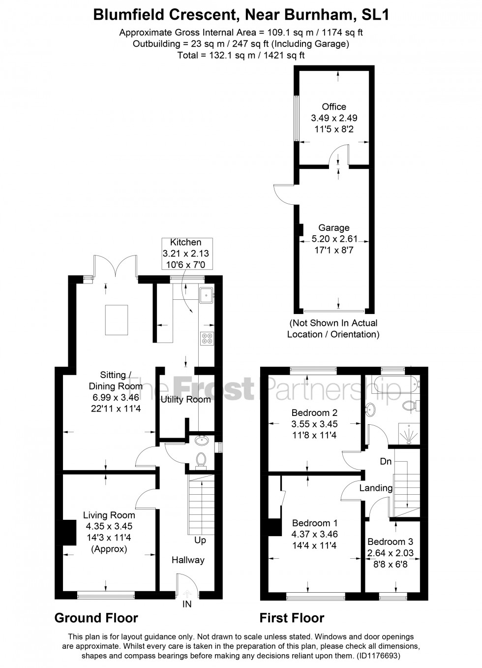 Floorplan for Near Burnham, Berkshire, SL1
