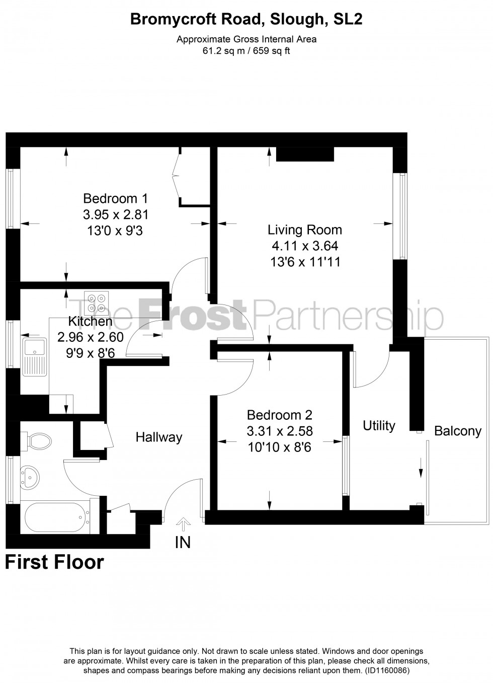 Floorplan for Slough, Berkshire, SL2