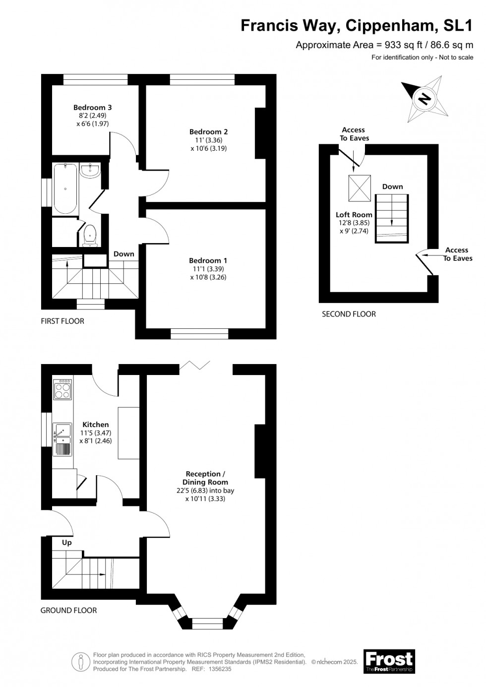 Floorplan for Cippenham, Berkshire, SL1