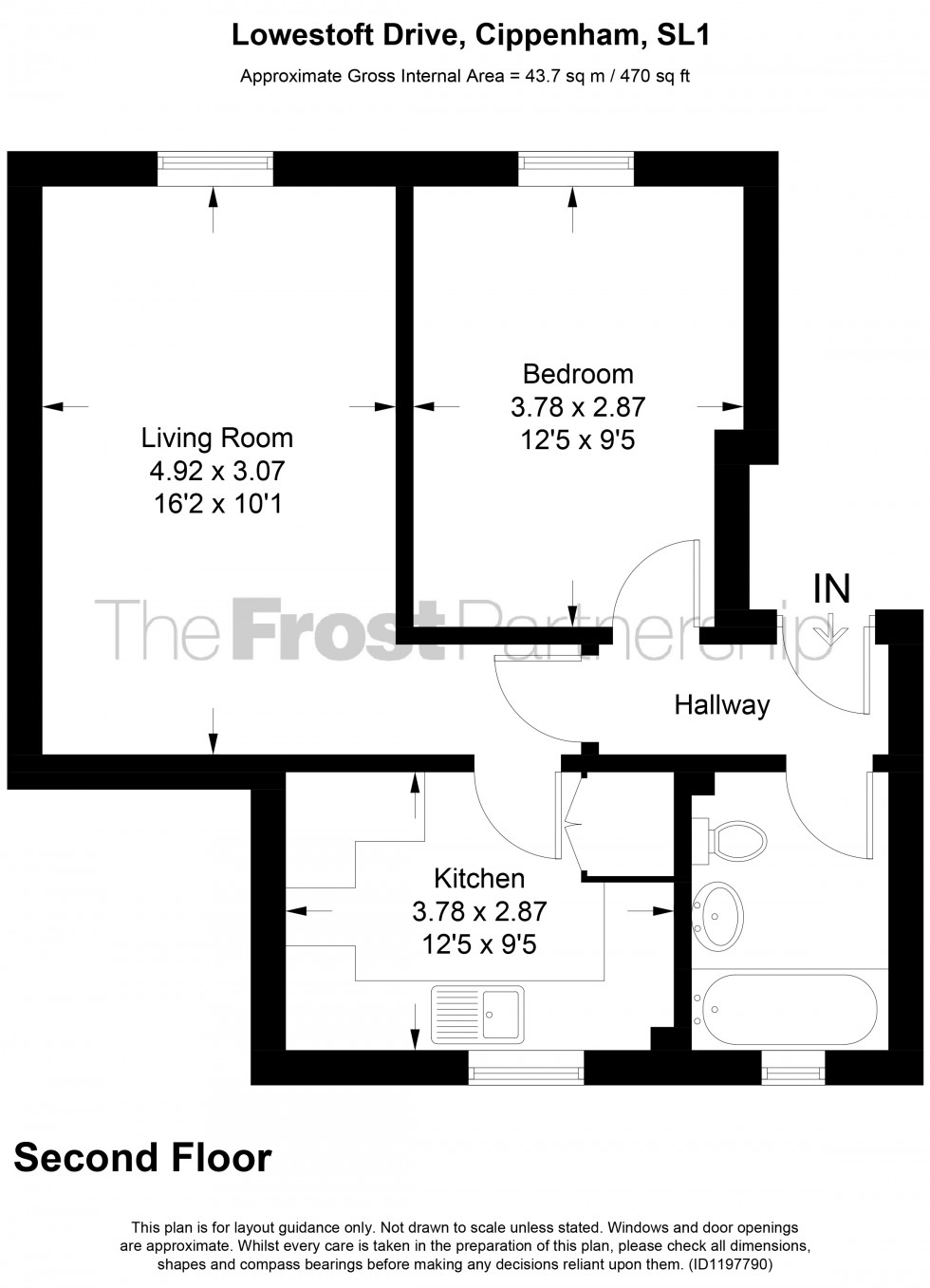 Floorplan for Cippenham, Berkshire, SL1