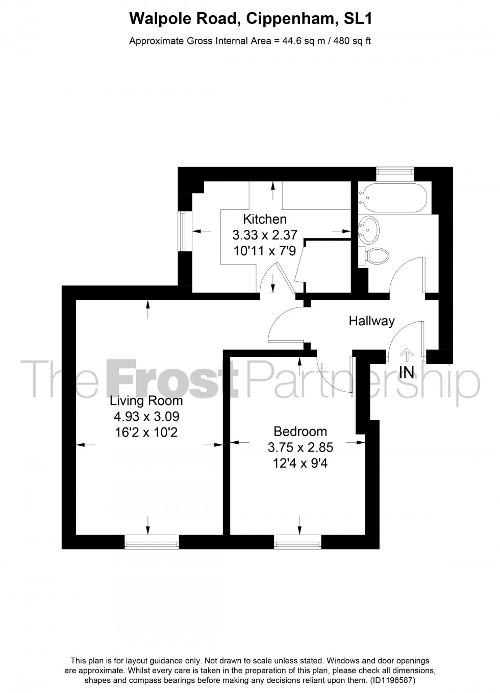 Floorplan for Cippenham, Berkshire, SL1