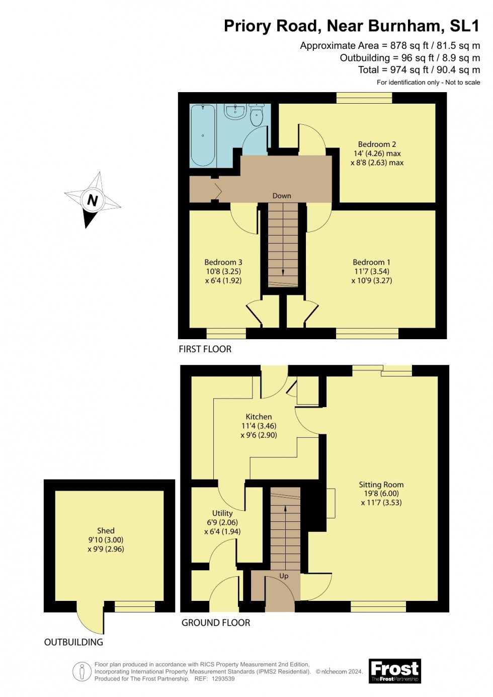 Floorplan for Near Burnham, Berkshire, SL1