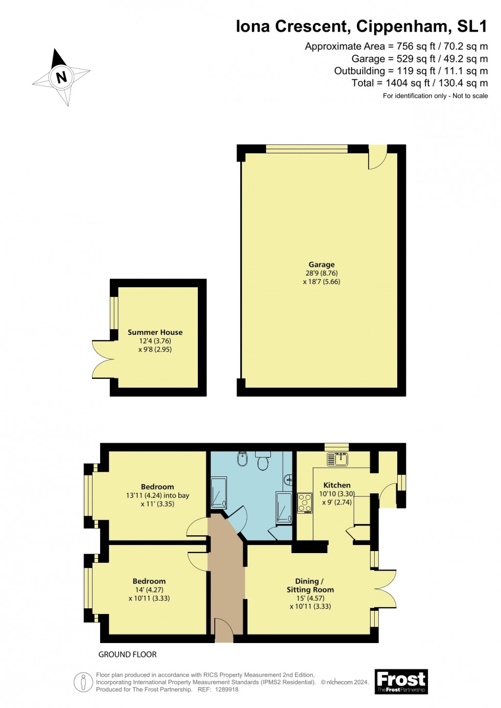 Floorplan for Cippenham, Berkshire, SL1