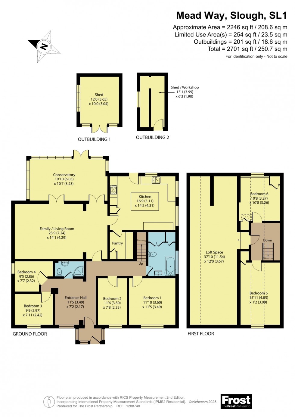 Floorplan for Near Burnham, Berkshire, SL1