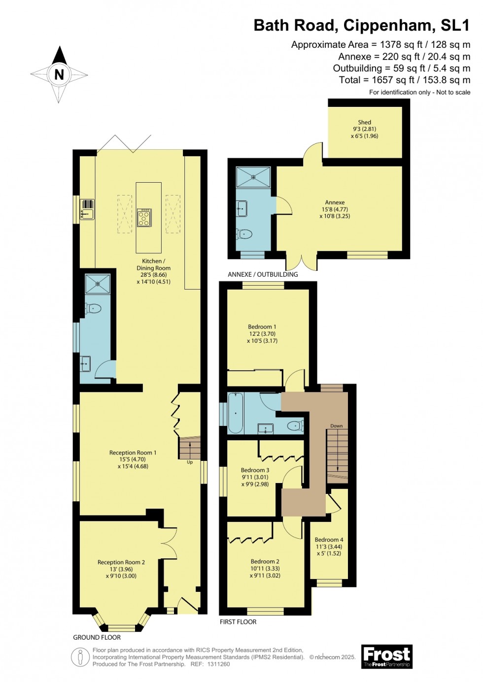 Floorplan for Cippenham, Berkshire, SL1