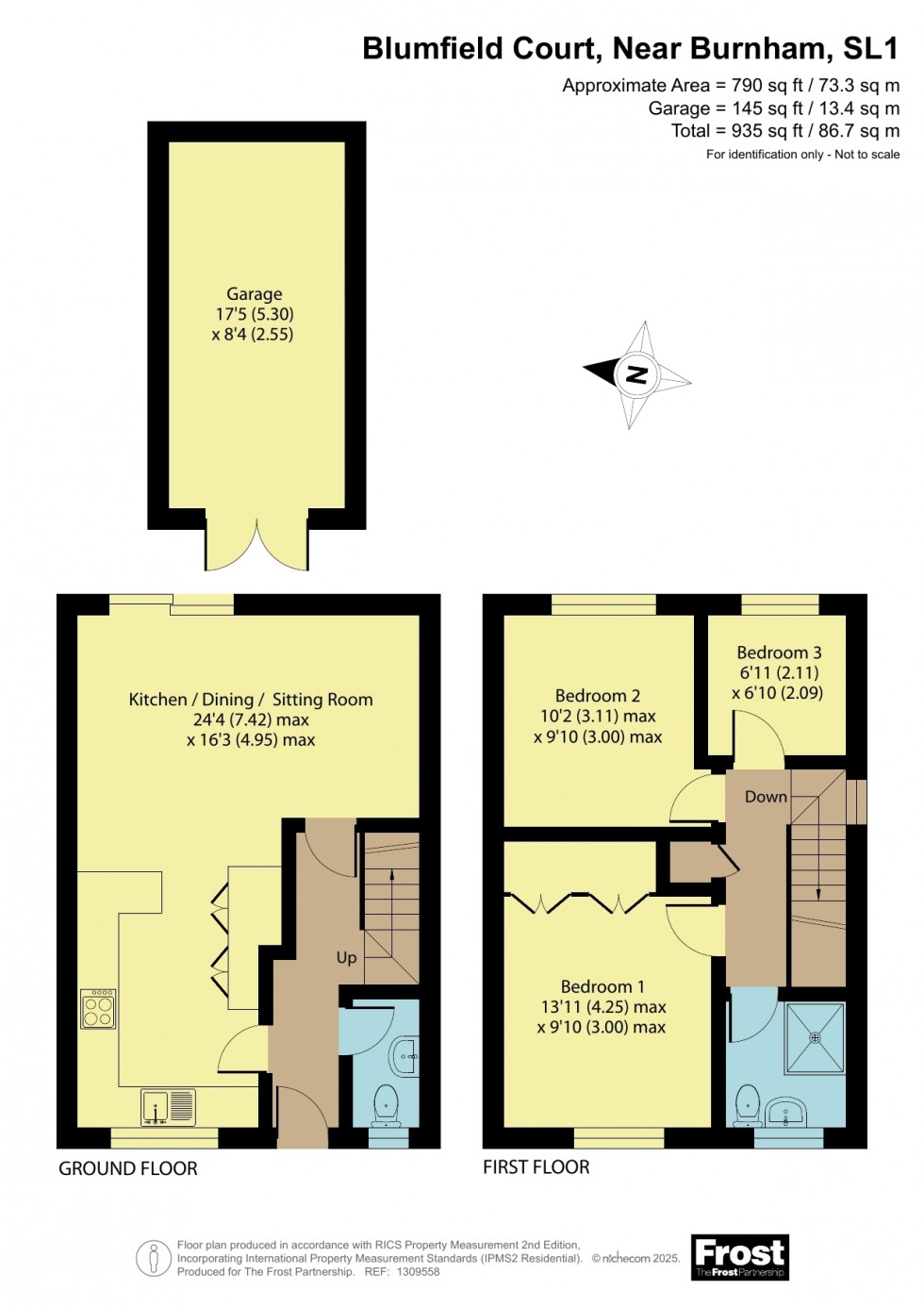 Floorplan for Near Burnham, Berkshire, SL1