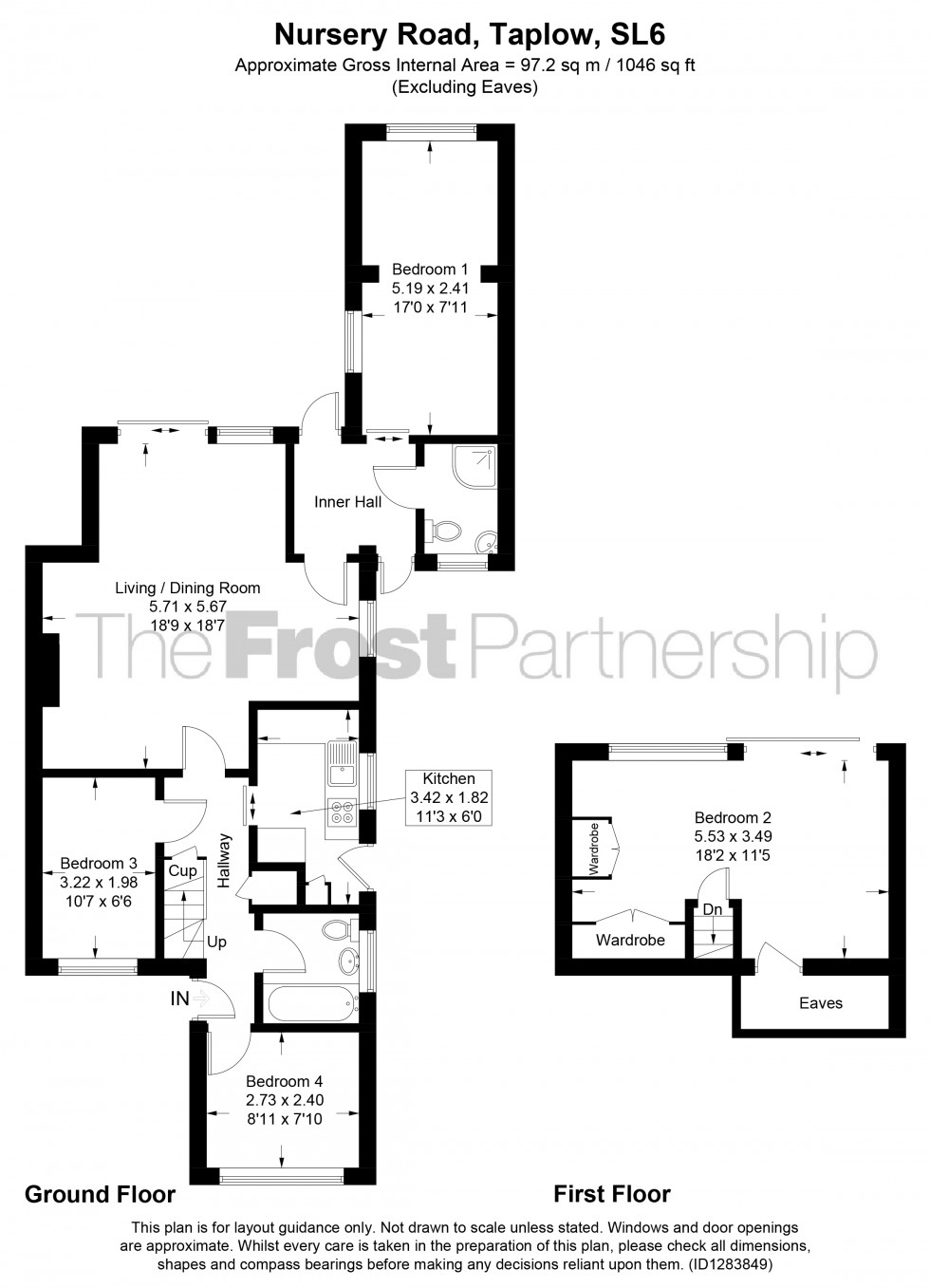 Floorplan for Taplow, Taplow, SL6