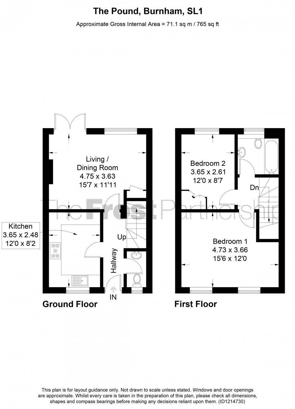 Floorplan for The Pound, Burnham, SL1