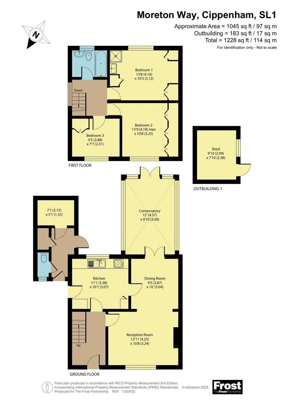 Floorplan for Cippenham, Berkshire, SL1
