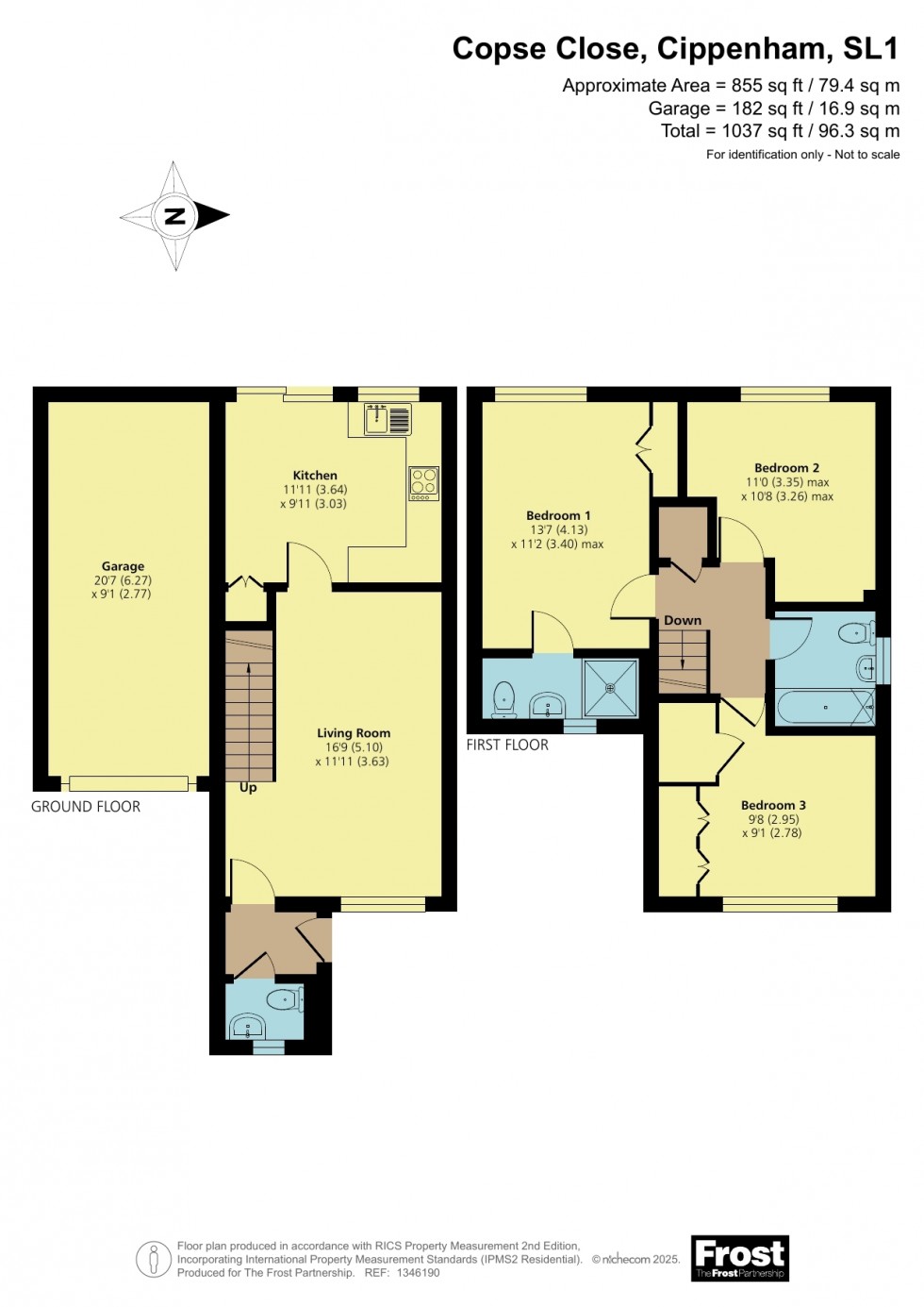 Floorplan for Cippenham, Berkshire, SL1