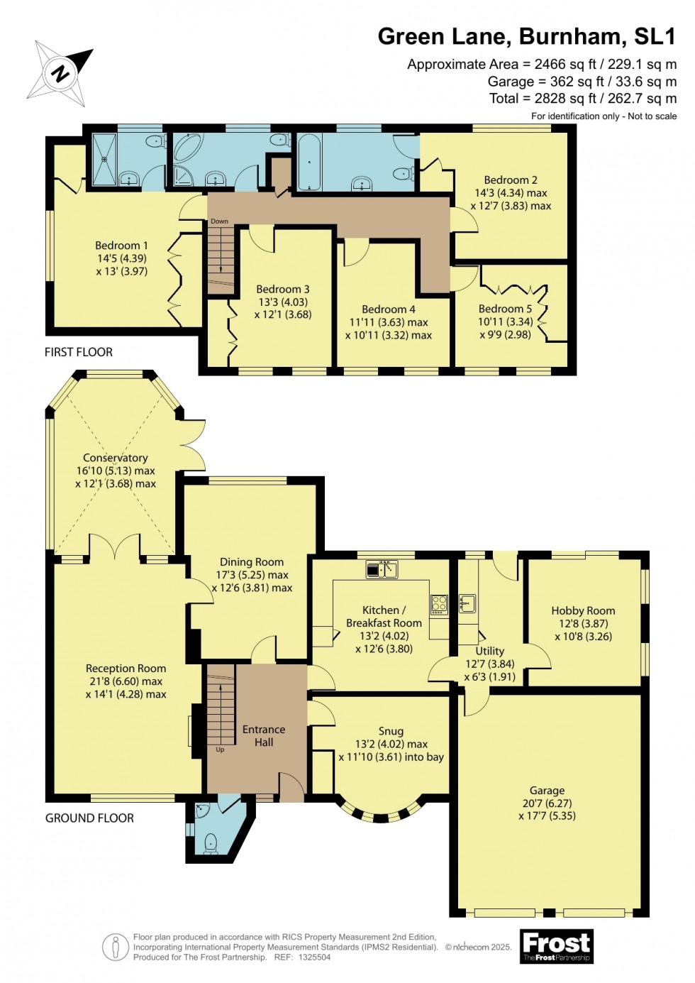 Floorplan for Burnham, Buckinghamshire, SL1