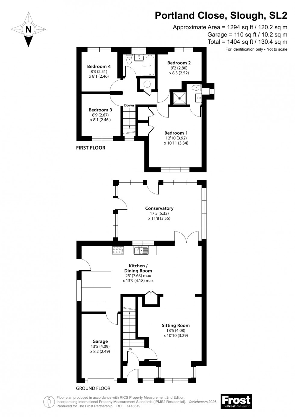 Floorplan for Slough, Berkshire, SL2