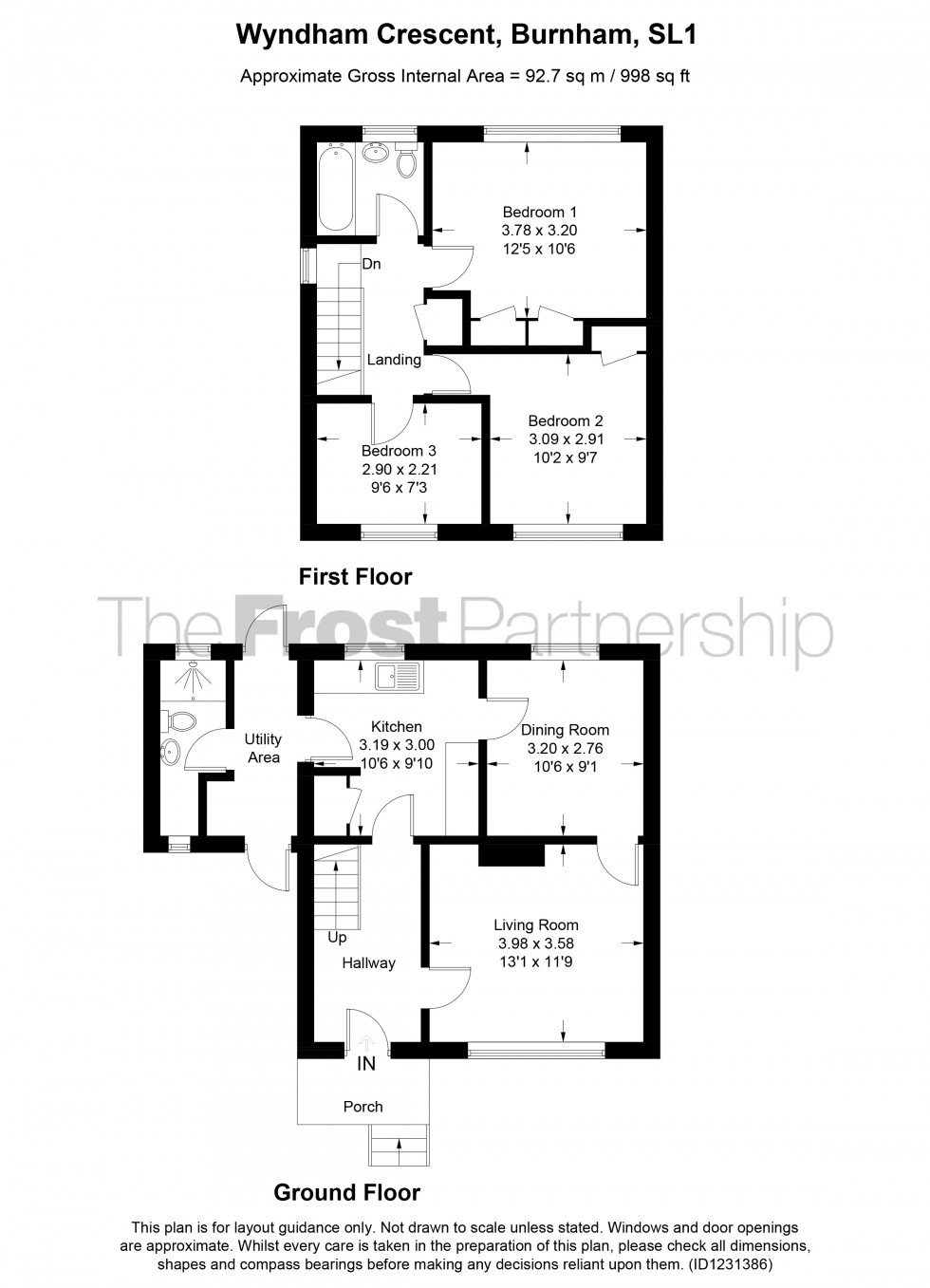 Floorplan for Burnham, Burnham, SL1