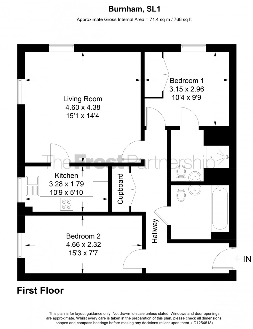 Floorplan for Burnham, Burnham, SL1