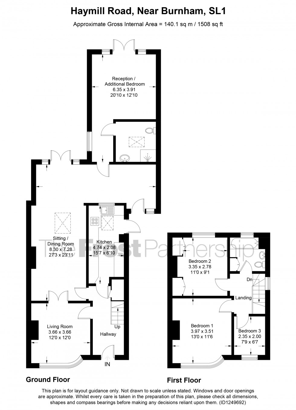 Floorplan for Near Burnham, , SL1