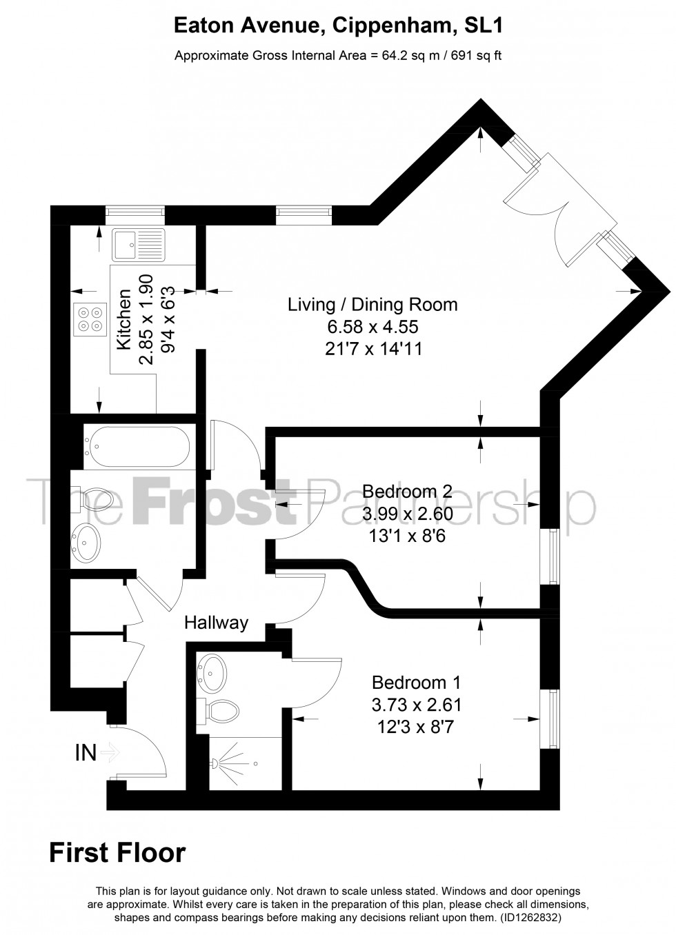 Floorplan for Cippenham, Berkshire, SL1