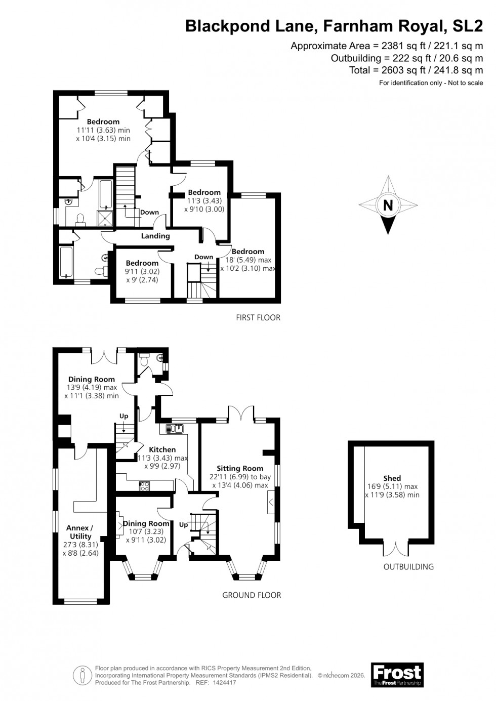 Floorplan for Farnham Royal, Farnham Royal, SL2