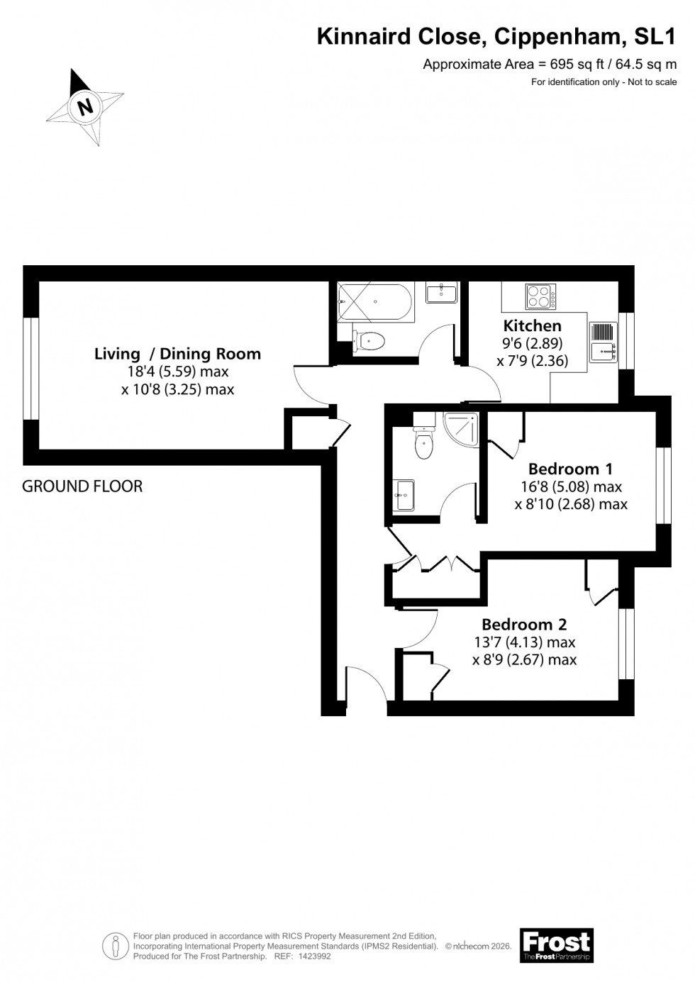 Floorplan for Cippenham, Berkshire, SL1