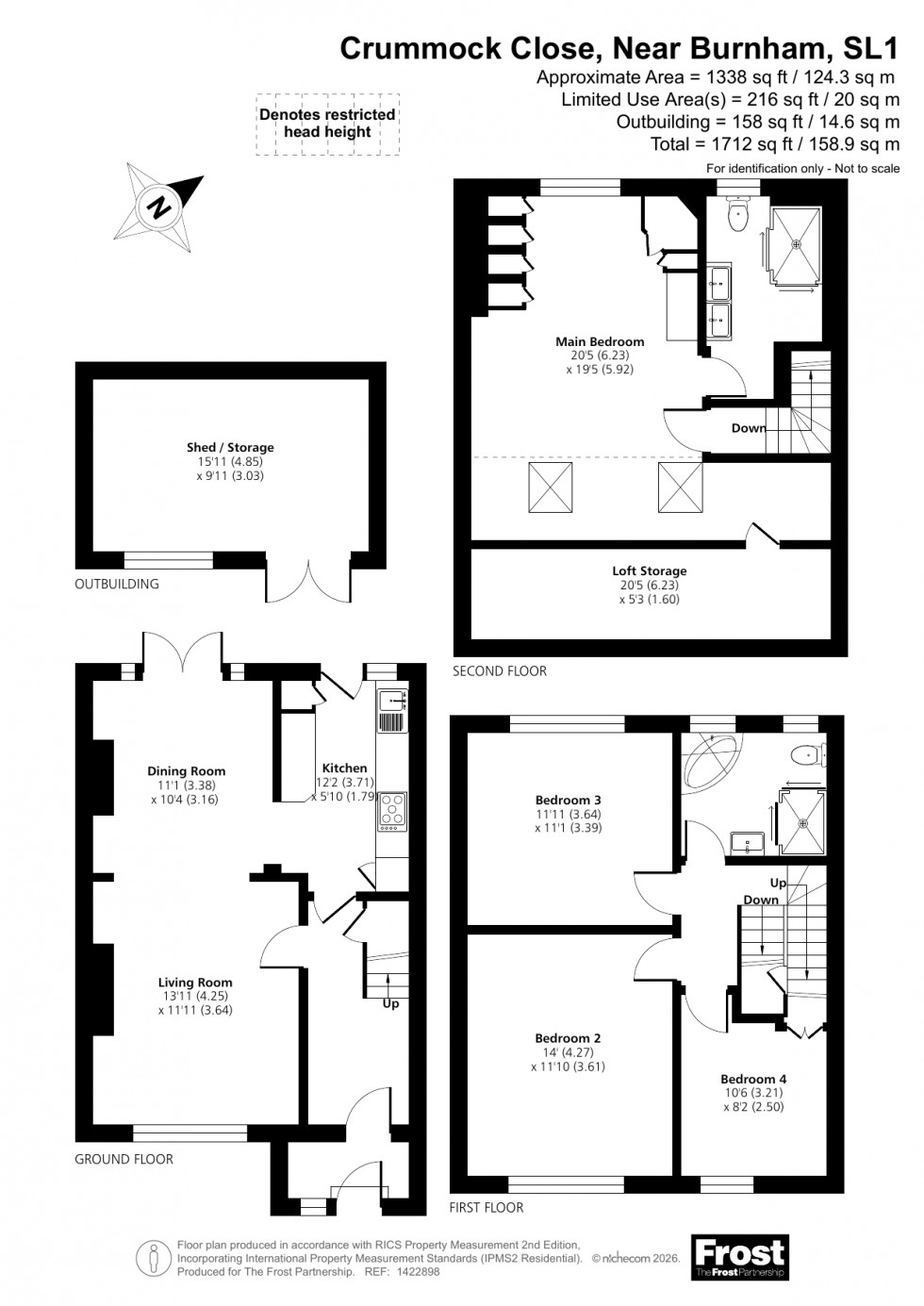 Floorplan for Near Burnham, Berkshire, SL1