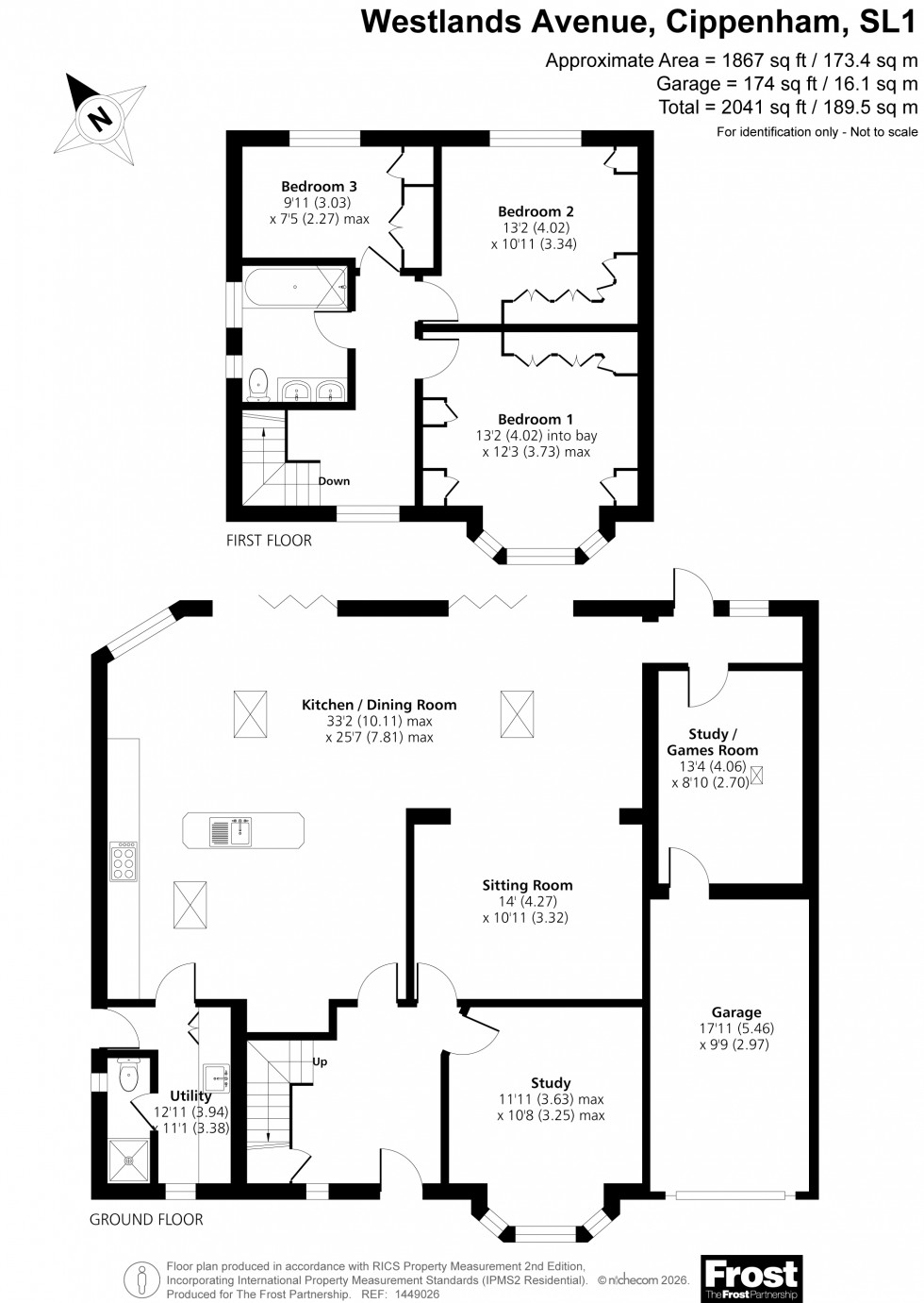 Floorplan for Near Burnham, Berkshire, SL1