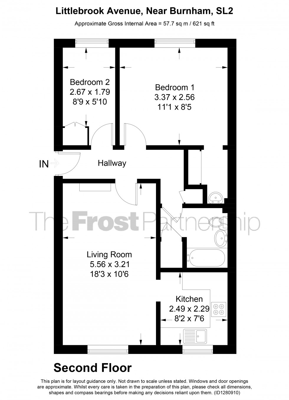Floorplan for Near Burnham, Berkshire, SL2
