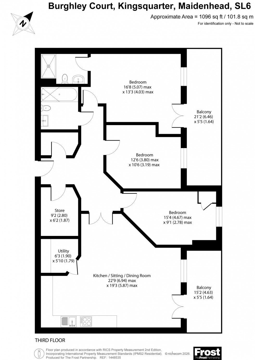Floorplan for Maidenhead, Berkshire, SL6