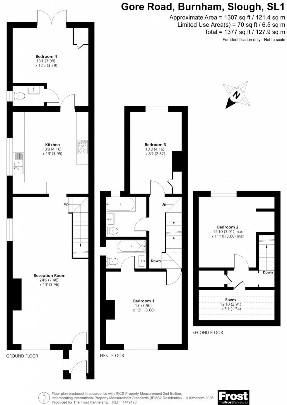 Floorplan for Burnham, Buckinghamshire, SL1