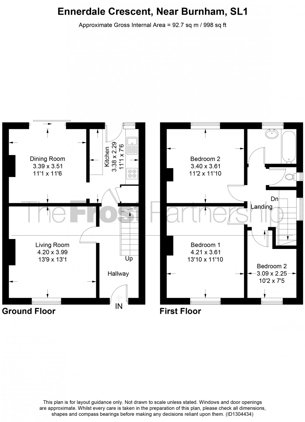 Floorplan for Slough, Berkshire, SL1