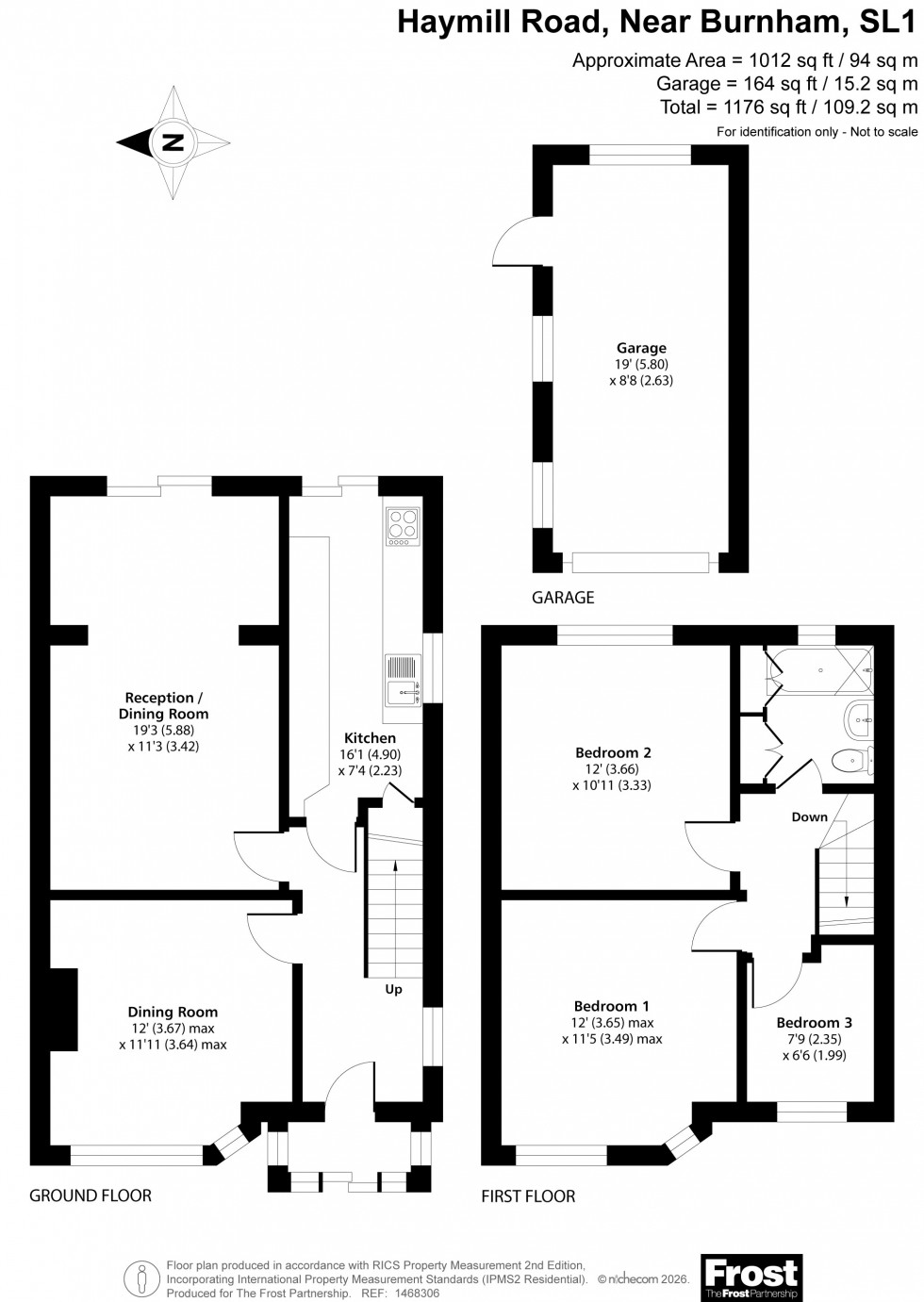 Floorplan for Near Burnham, Berkshire, SL1